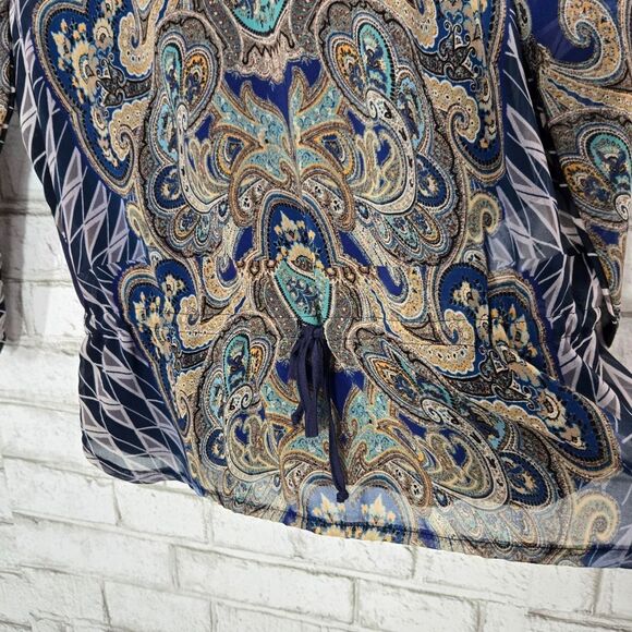 Cap Juluca navy printed top - Picture 7 of 15